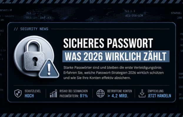 Sicheres Passwort erstellen: Was 2026 wirklich zählt