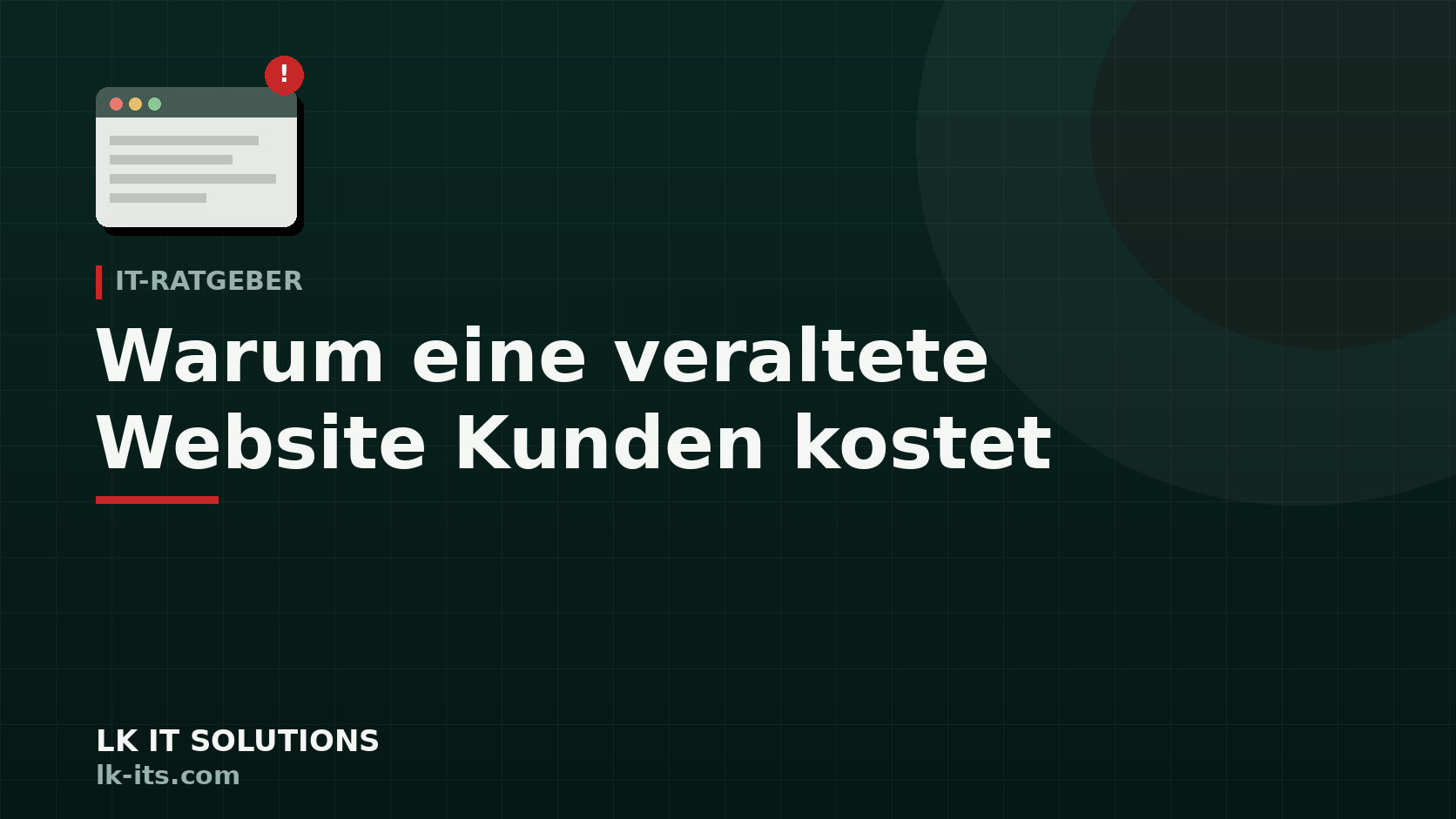 Warum eine veraltete Website Kunden kostet